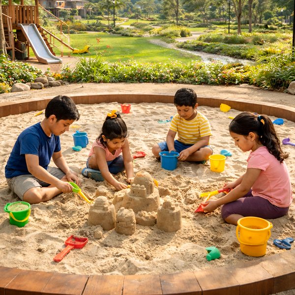 Kids Sand Pit Play Area
